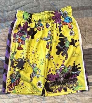 Lacrosse Unlimited Zombie Nightmare Graphic Athletic Shorts